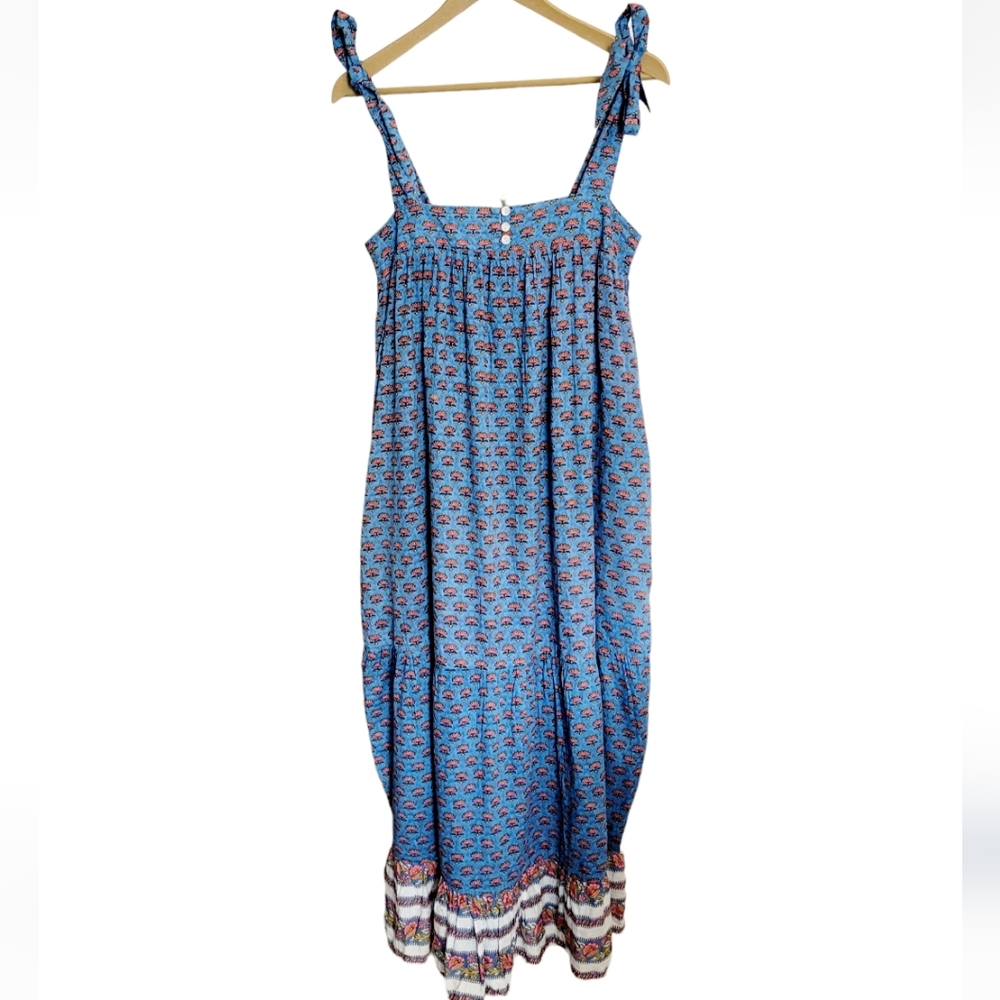 Cleobella India Floral Midi Dress In Lotus - Picture 4 of 13